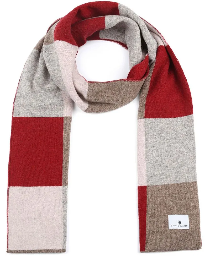 State of Art Schal Lambswool Brique Rot