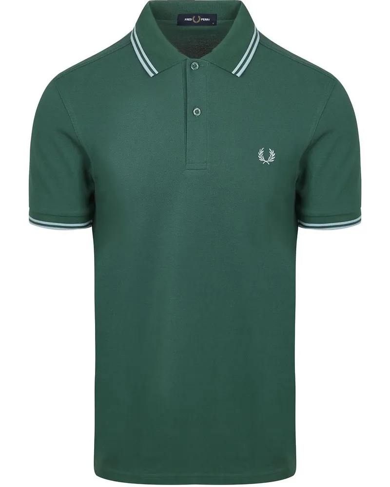 Fred Perry Polo Twin Tipped M3600 Grün Z59 Grün