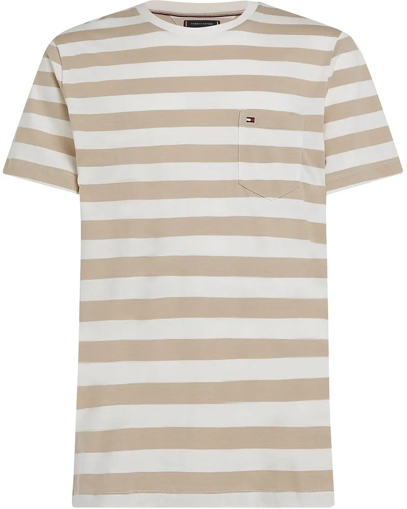 Tommy Hilfiger T-shirt Streifen Beige Beige