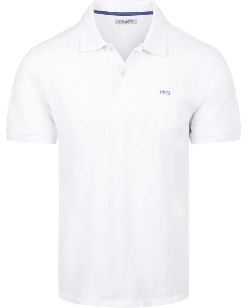 McGregor Piqué-Polo Weiß Weiß