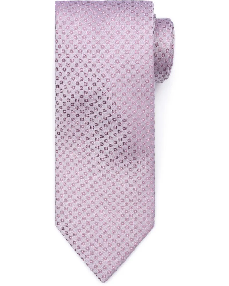 Suitable Seide Krawatte Small Dots Rosa Pink