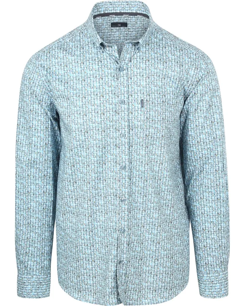 State of Art Hemd Poplin Dandelion Blau Blau