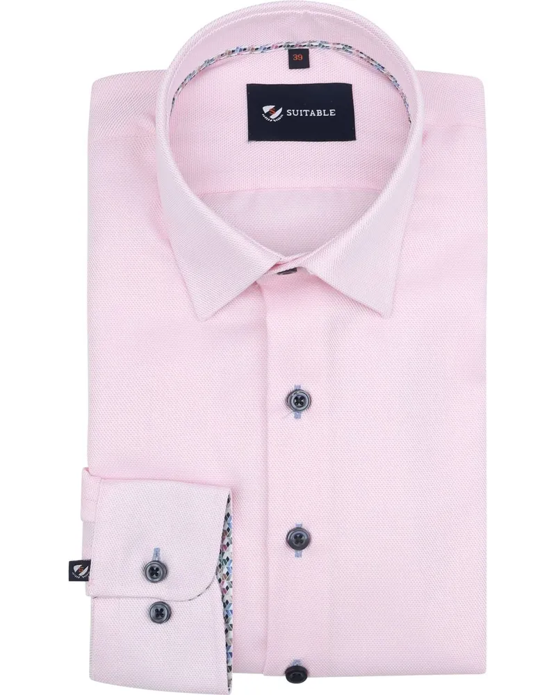 Suitable Hemd Oxford Rosa Pink