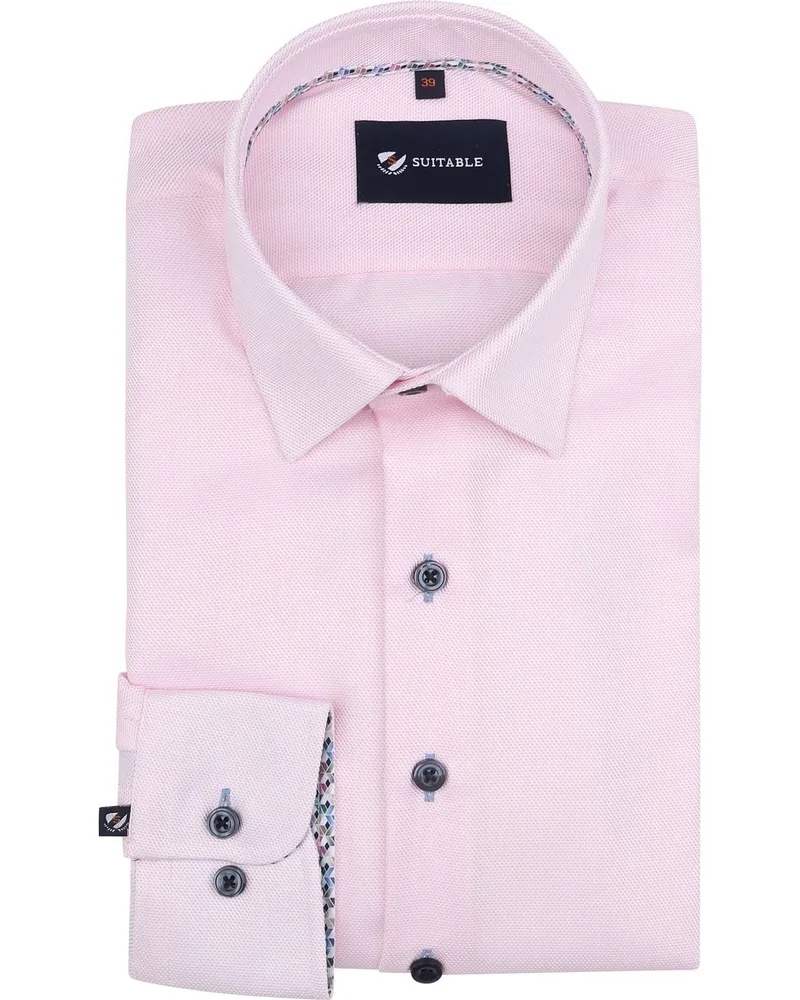 Suitable Hemd Oxford Rosa Pink