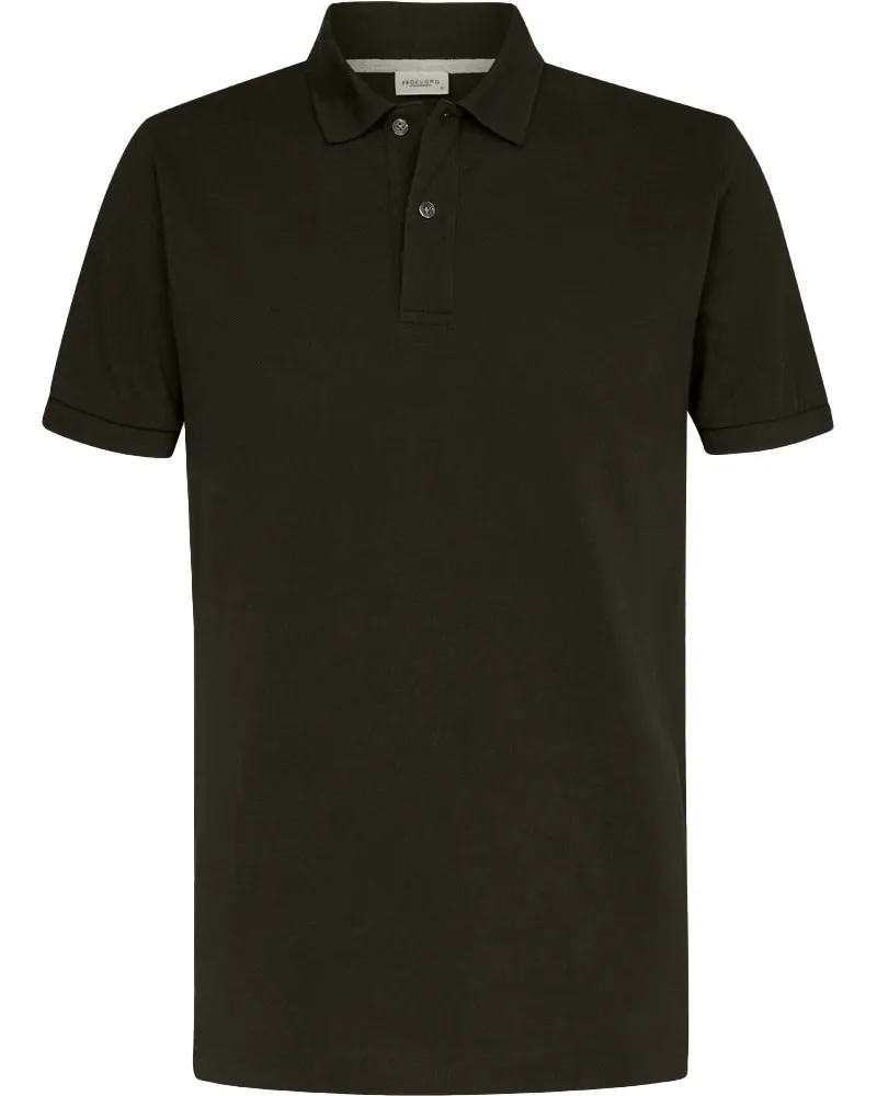 Profuomo Piqué Poloshirt Army Grün Dunkelgrün