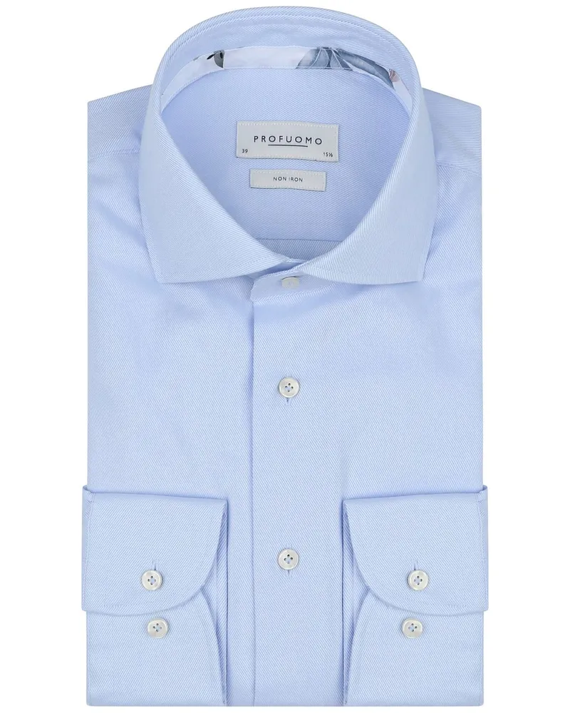 Profuomo Twill Hemd Hellblau Hellblau
