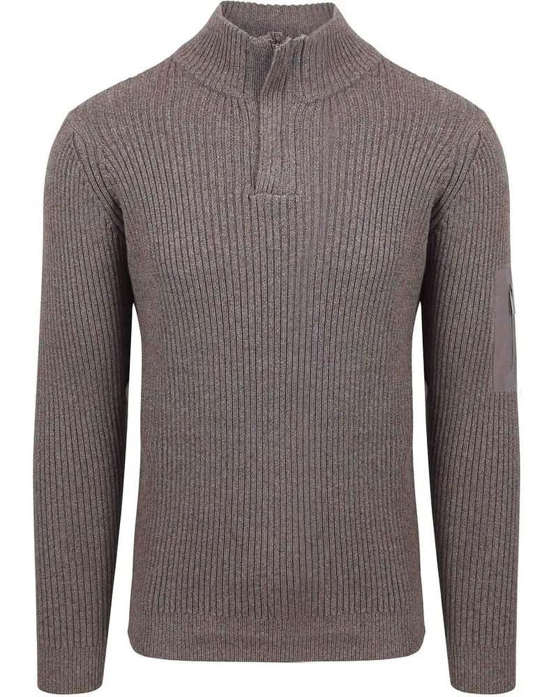 Suitable Mou Half Zip Pullover Taupe Taupe