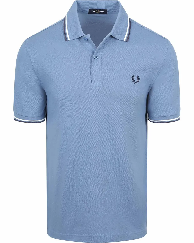 Fred Perry Polo Twin Tipped M3600 Blau 98A Blau