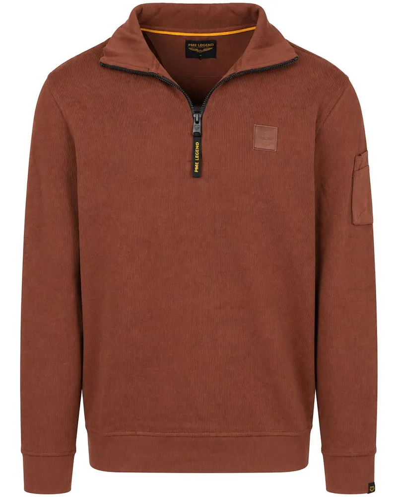 PME Legend Half Zip Pullover Cappuccino Braun