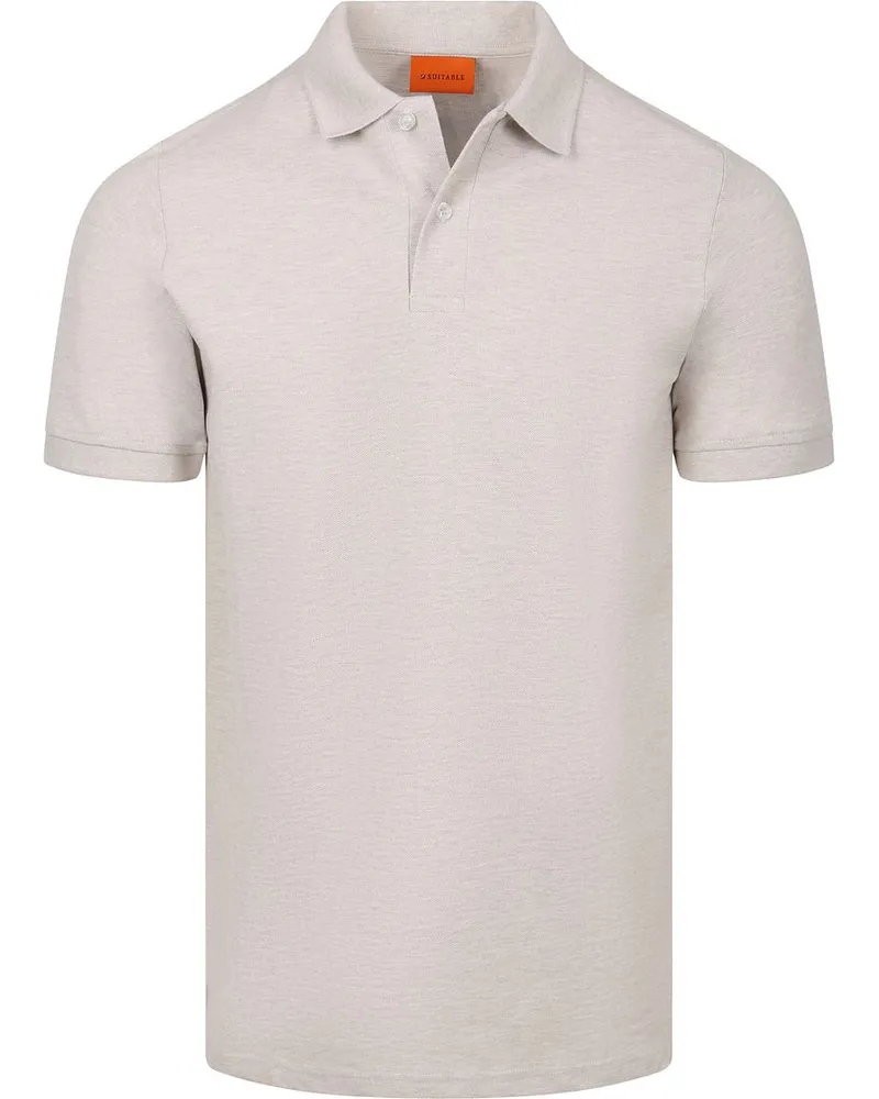 Suitable Poloshirt MEL Pique Sand Beige