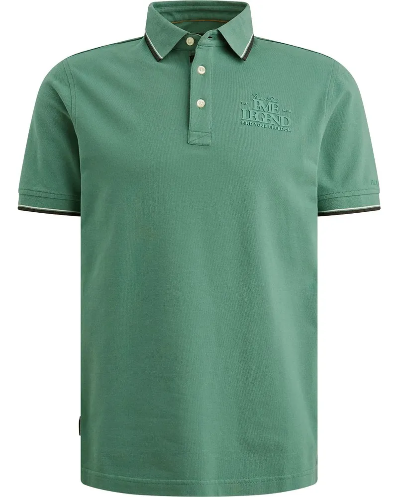 PME Legend Piqué Poloshirt Deep Sea Grün