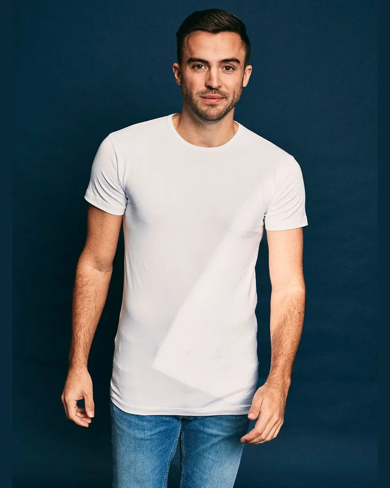 Alan Red Ottawa 3er-Pack U-Ausschnitt Stretch Weiß Weiß