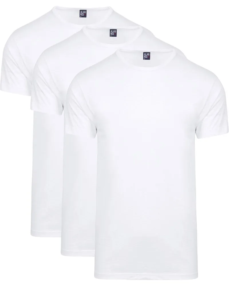 Alan Red Giftbox Derby T-Shirts 3 Stück Weiß