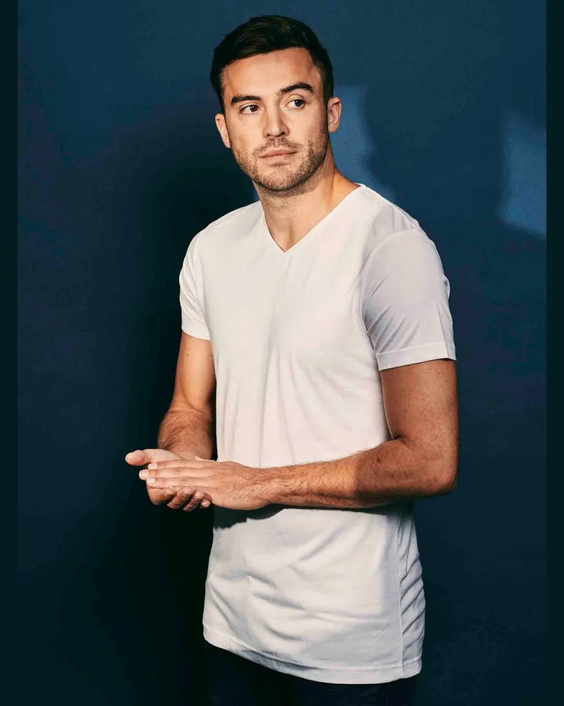 Suitable Vibambo T-Shirts V-Ausschnitt Weiß 6-Pack Weiß