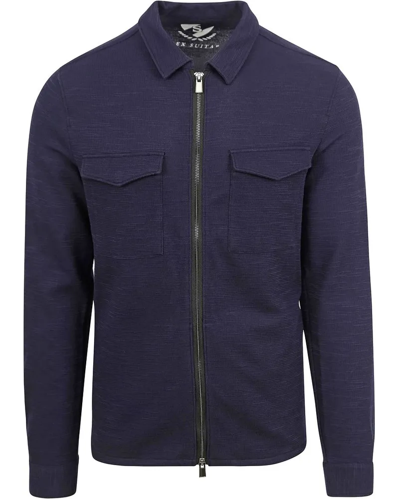 Suitable Boed Überhemd Navy Dunkelblau