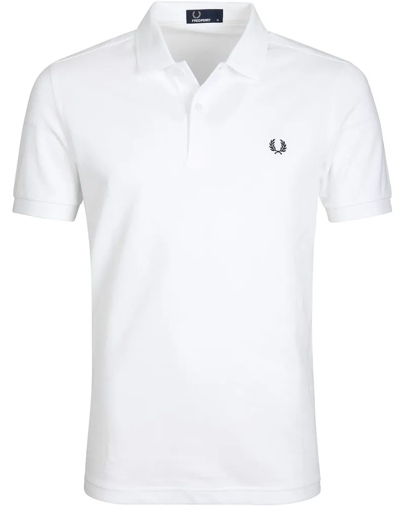 Fred Perry Poloshirt Weiß Weiß