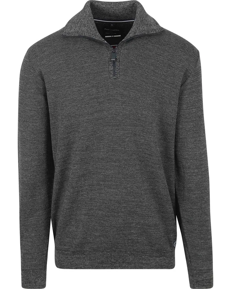 CasaModa Half Zip Pullover Dunkelgrün Dunkelgrün