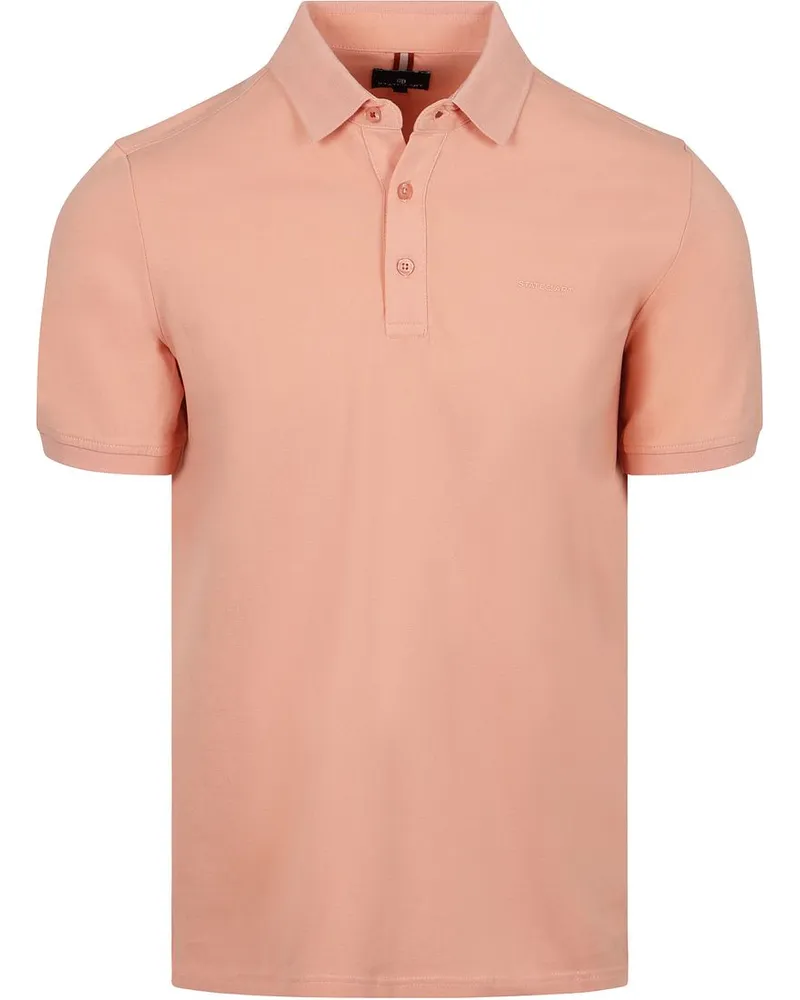 State of Art Poloshirt Piqué Coral Orange