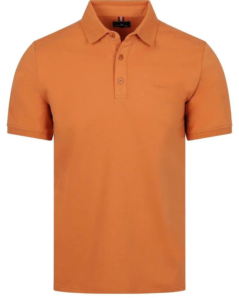 State of Art Poloshirt Piqué Coral Orange