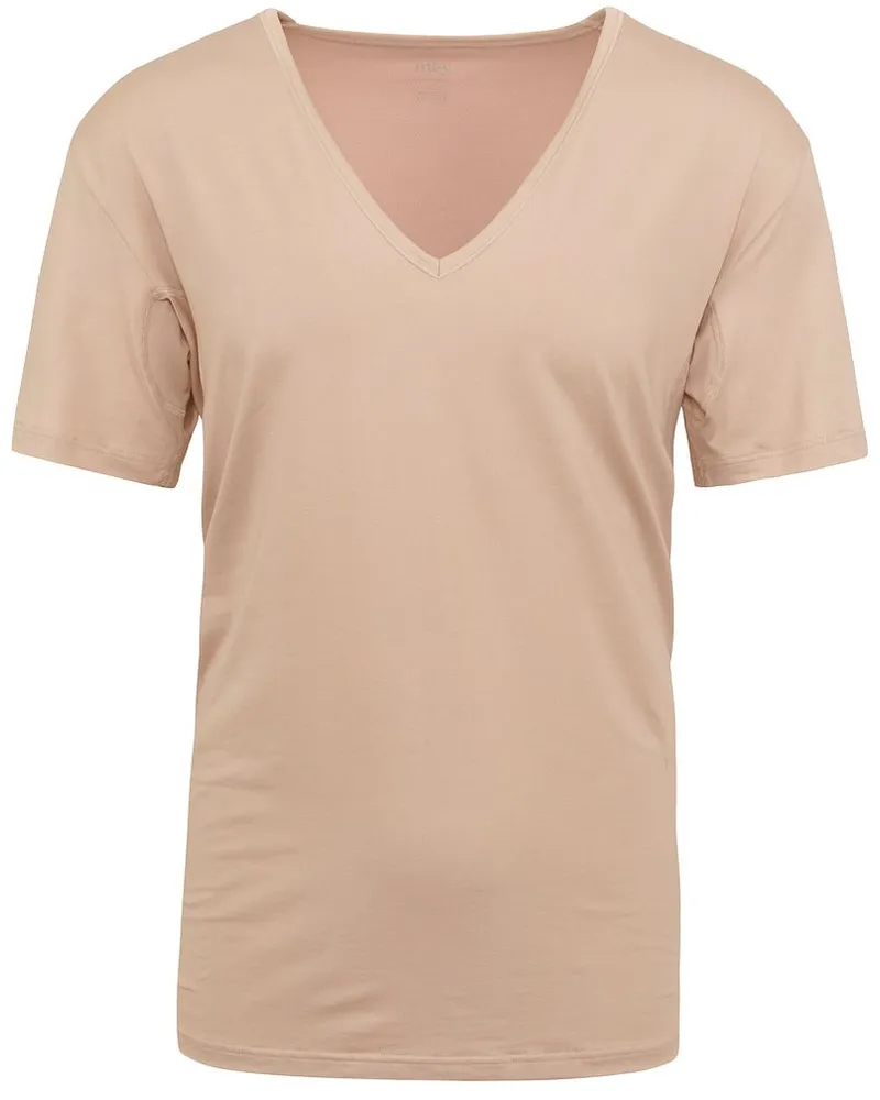 Mey Dry Cotton V-Ausschnitt Unsichtbares Unterhemd Beige