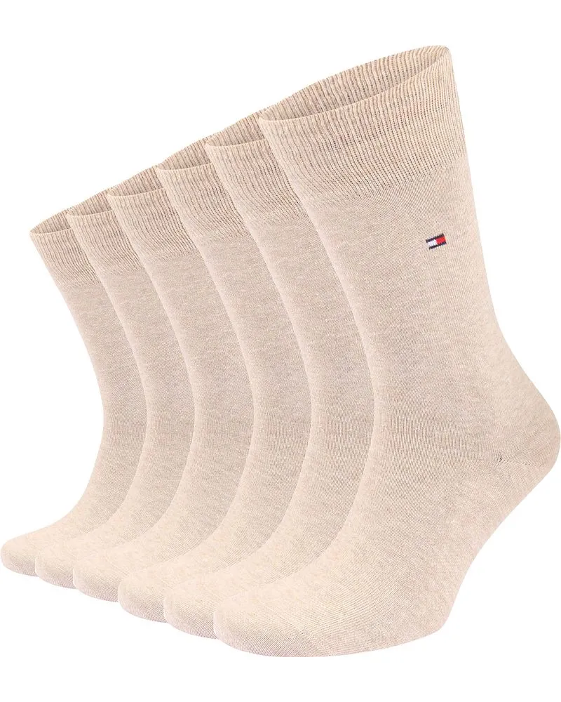 Tommy Hilfiger Classic 6-Pack Socken Beige Beige
