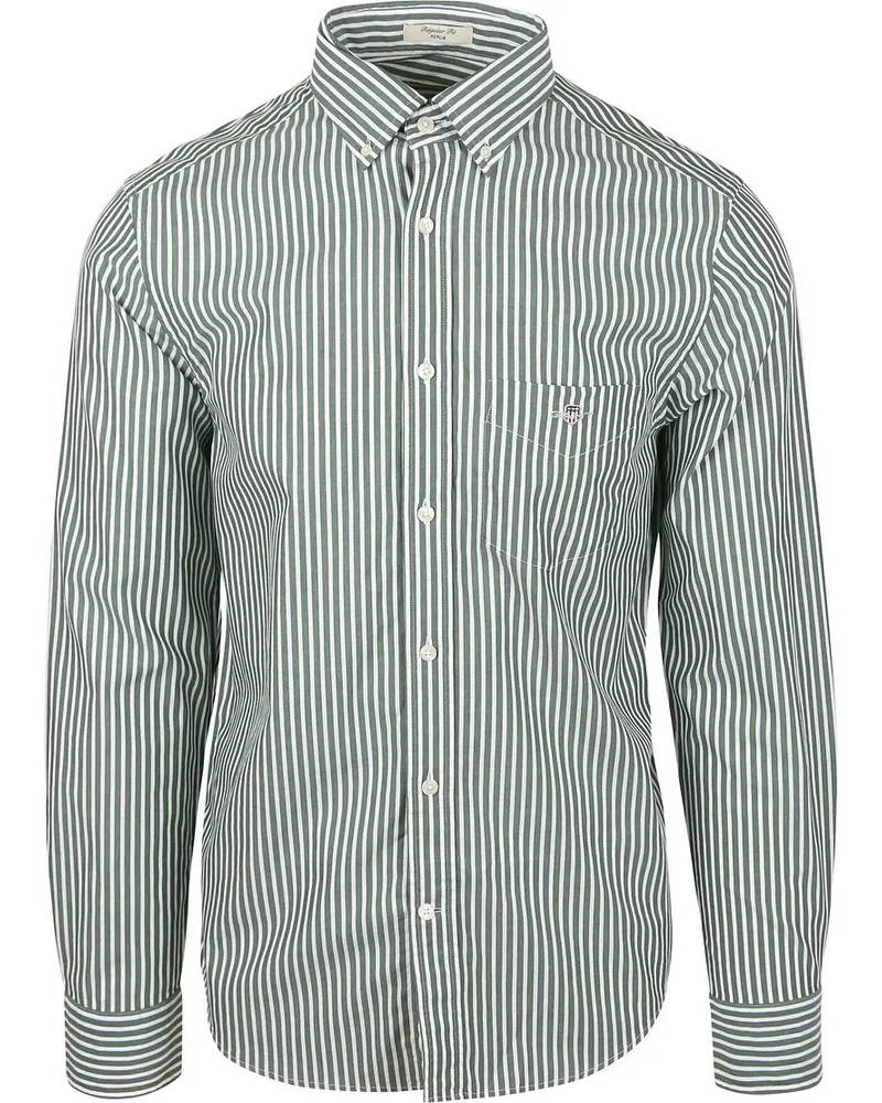 Gant Freizeithemd Stripe Grün Grün
