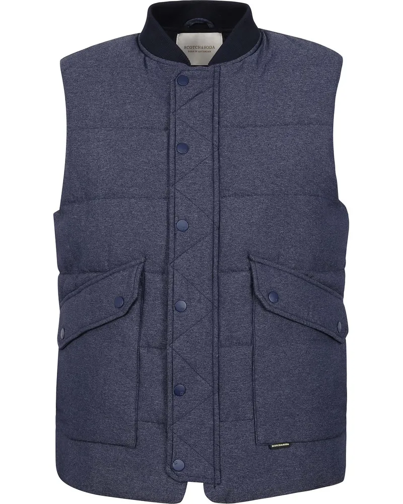 Scotch&Soda Bomber Weste Navy Blau