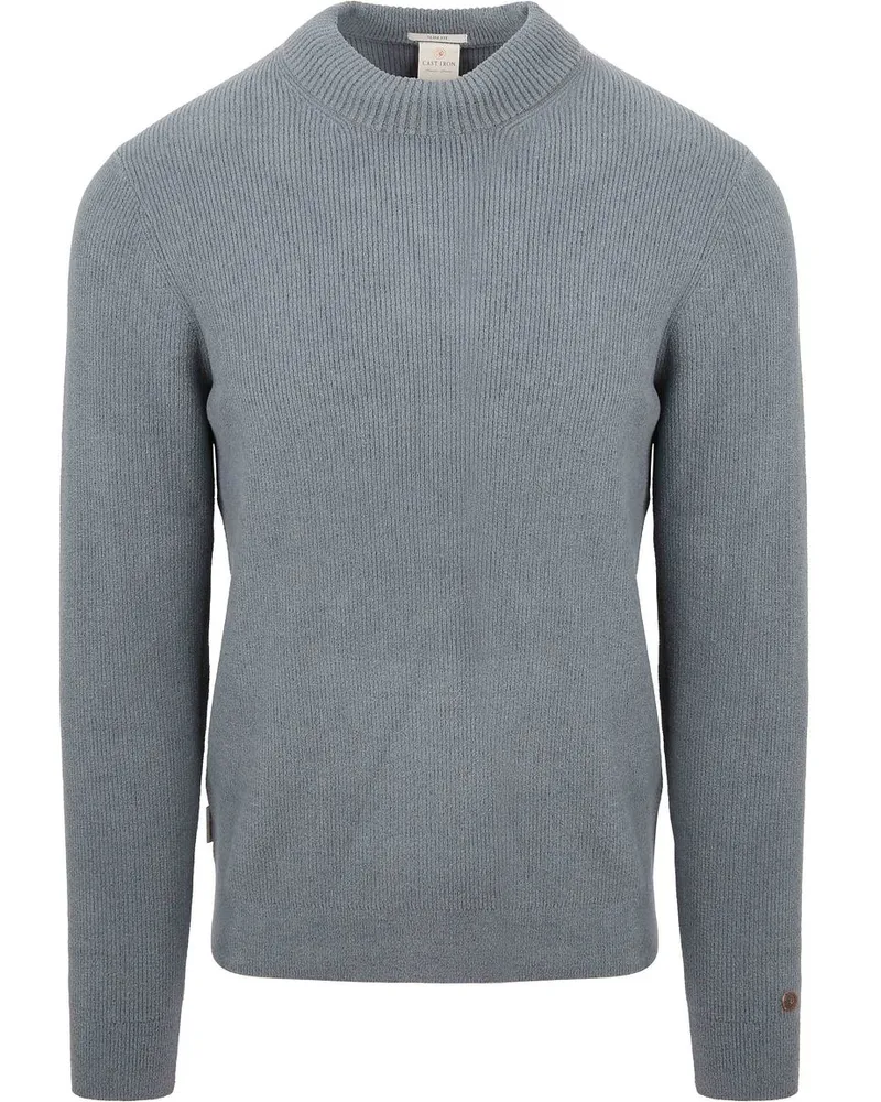 Cast Iron Pullover Knitted Storm Blau Blau