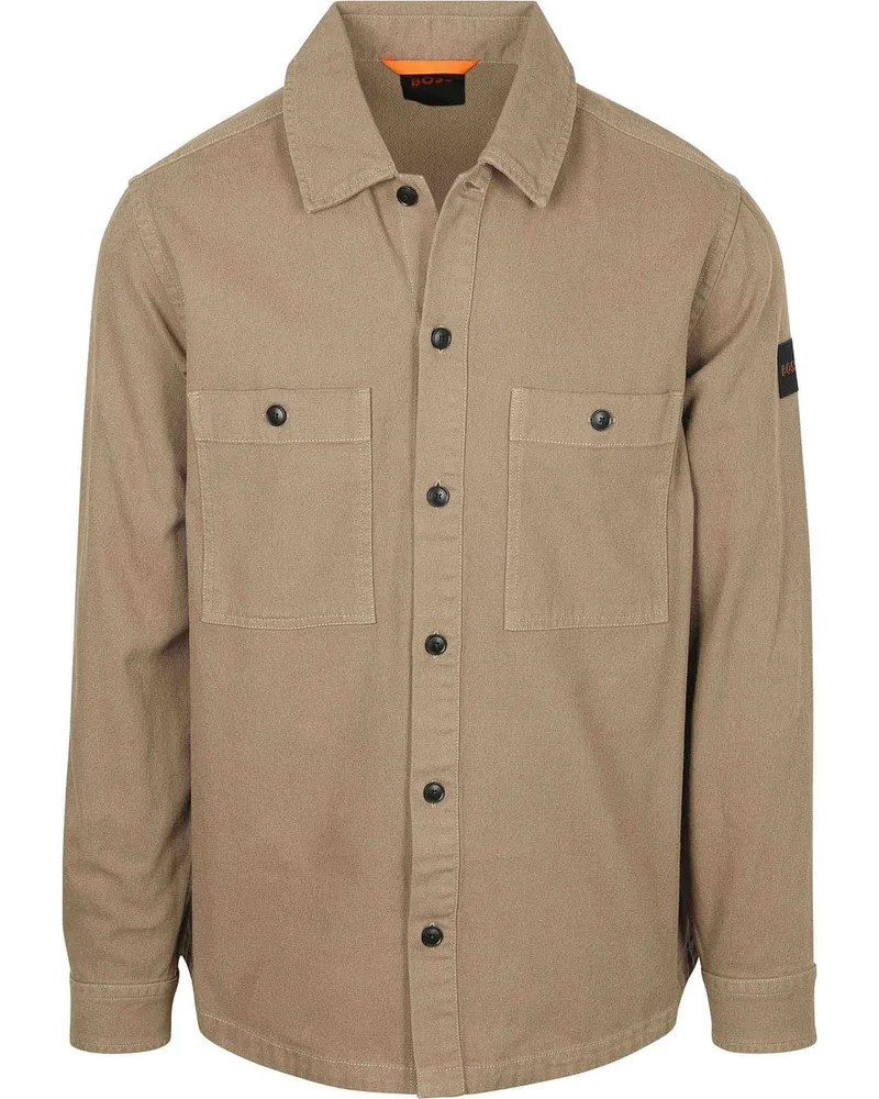 HUGO BOSS Überhemd Locky Kaki Khaki