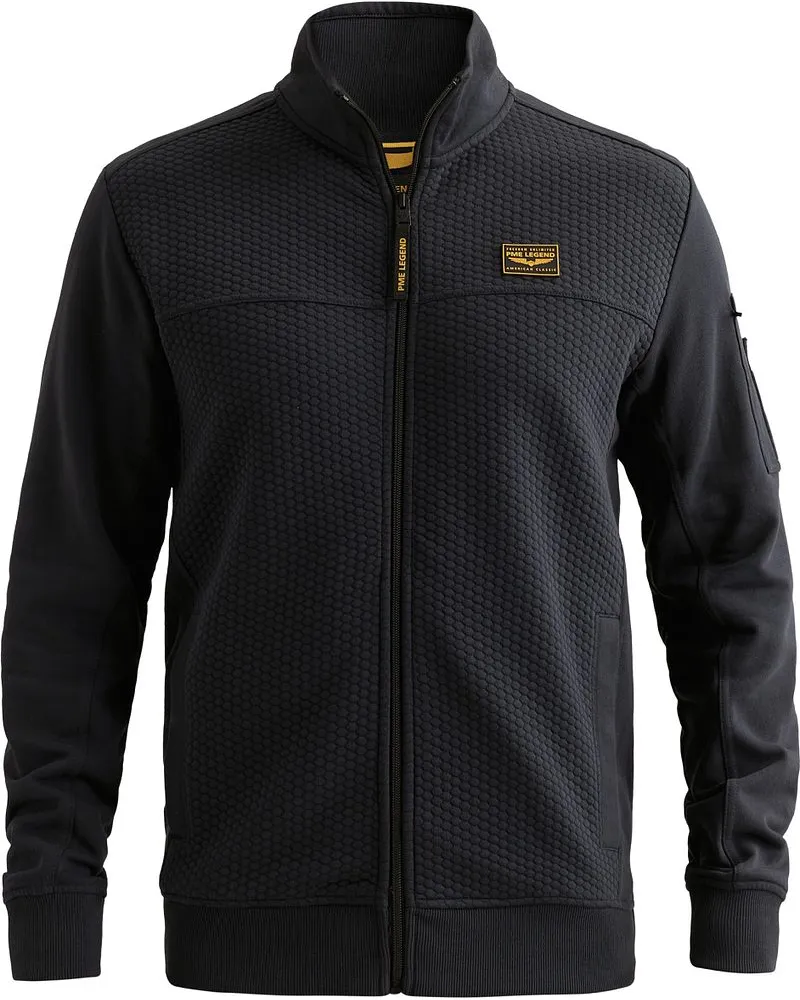 PME Legend Strickjacke Interlock Salute Dunkelblau