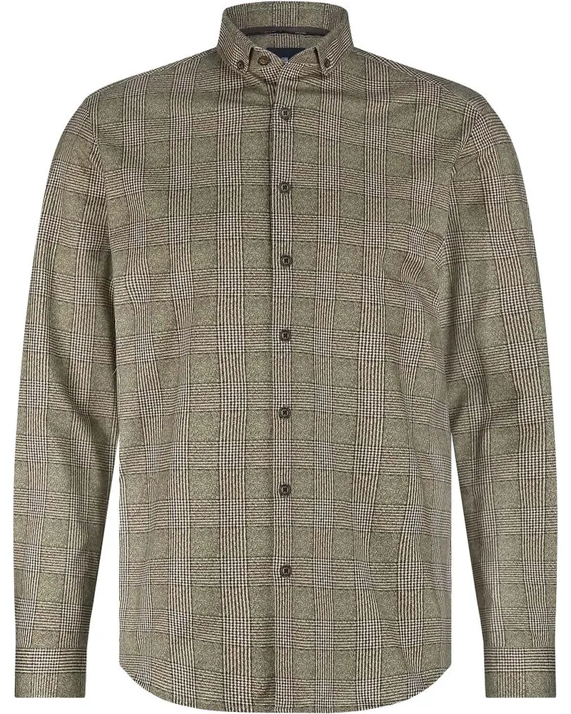 State of Art Hemd Druck Grau Anthrazit