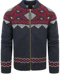 Superdry. Strickjacke Dunkelblau Multicolour