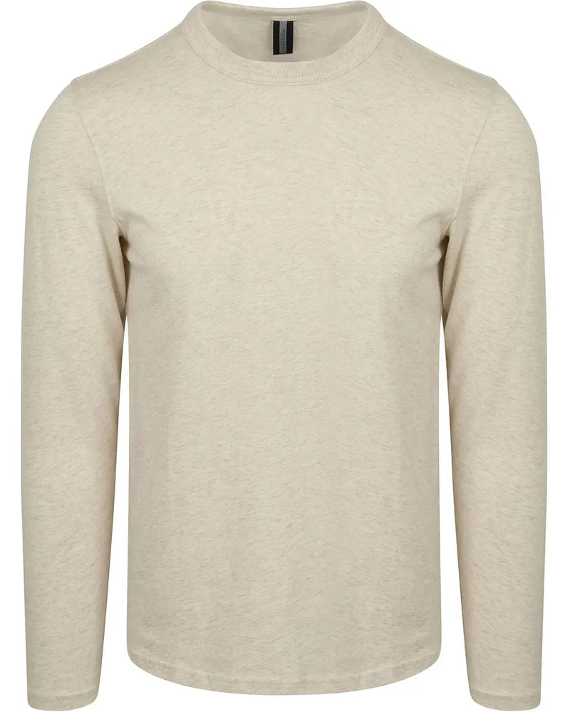 Profuomo Longsleeve T-Shirt Ecru Wollweiß