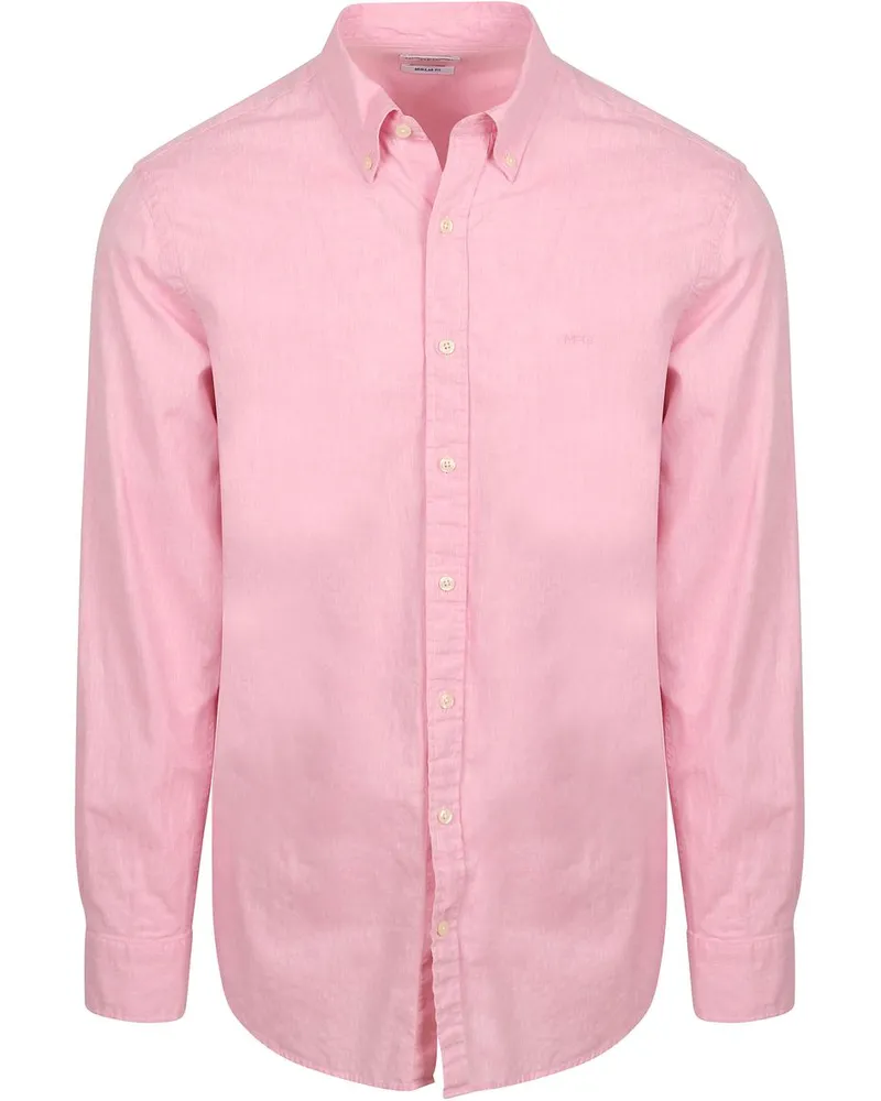 McGregor Hemd Cotton Linen Rosa Pink