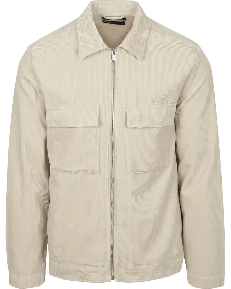 Marc O'Polo Corduroy Hemdjacke Ecru Wollweiß