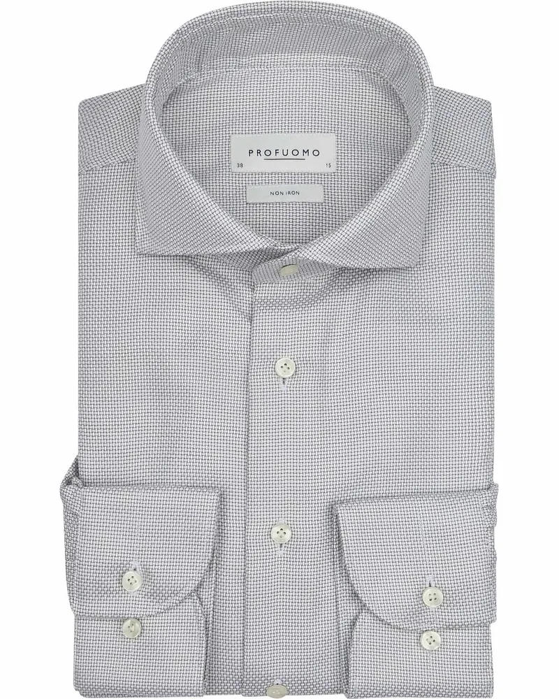 Profuomo Dobby Hemd Hellgrün Grün