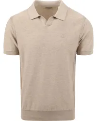 DSTREZZED Polo Melange Slub Beige Beige