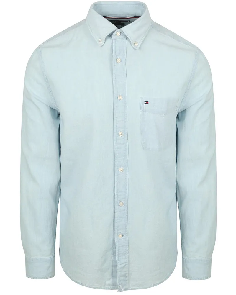 Tommy Hilfiger Chambray Hemd Hellblau Hellblau