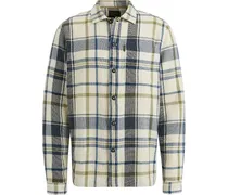 Overshirt Kariert Ecru