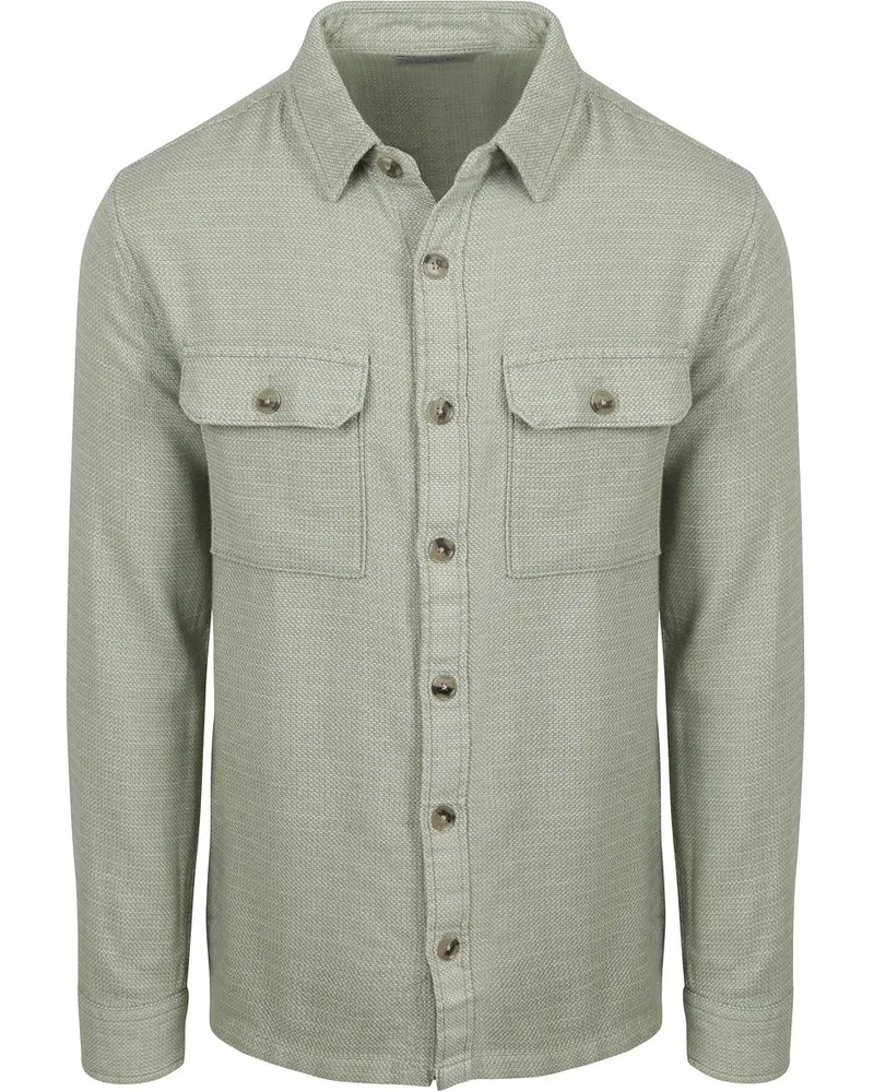 Suitable Overshirt Structure Grün Grün