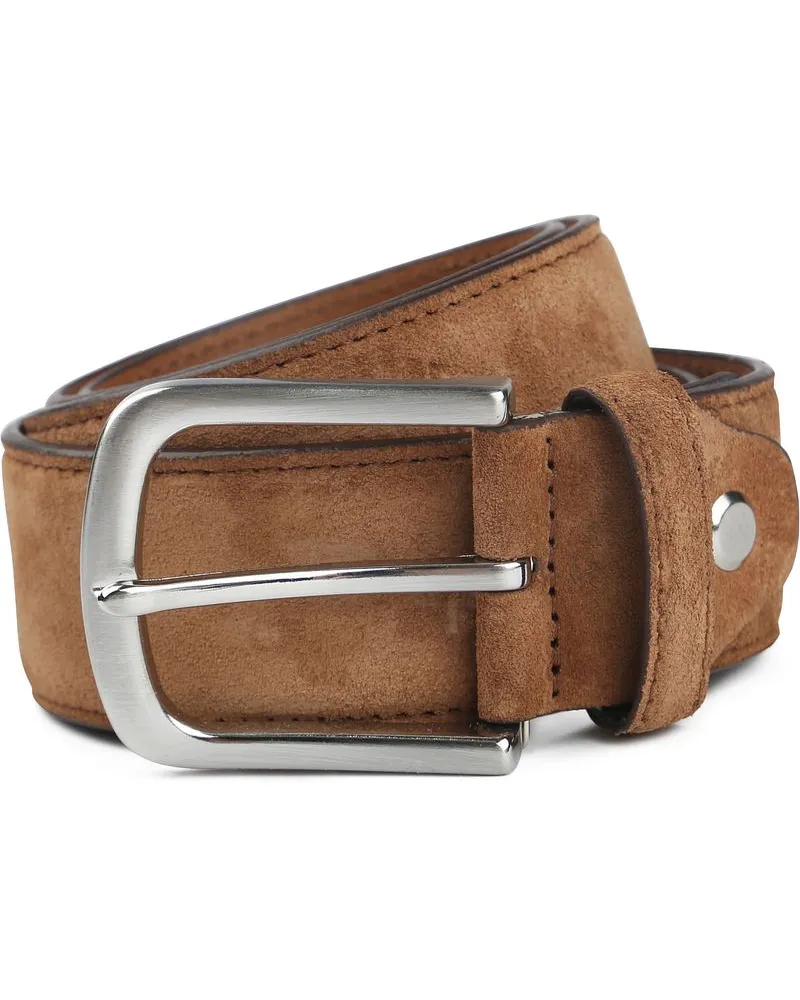 Suitable Ledergürtel Wildleder Cognac Cognac