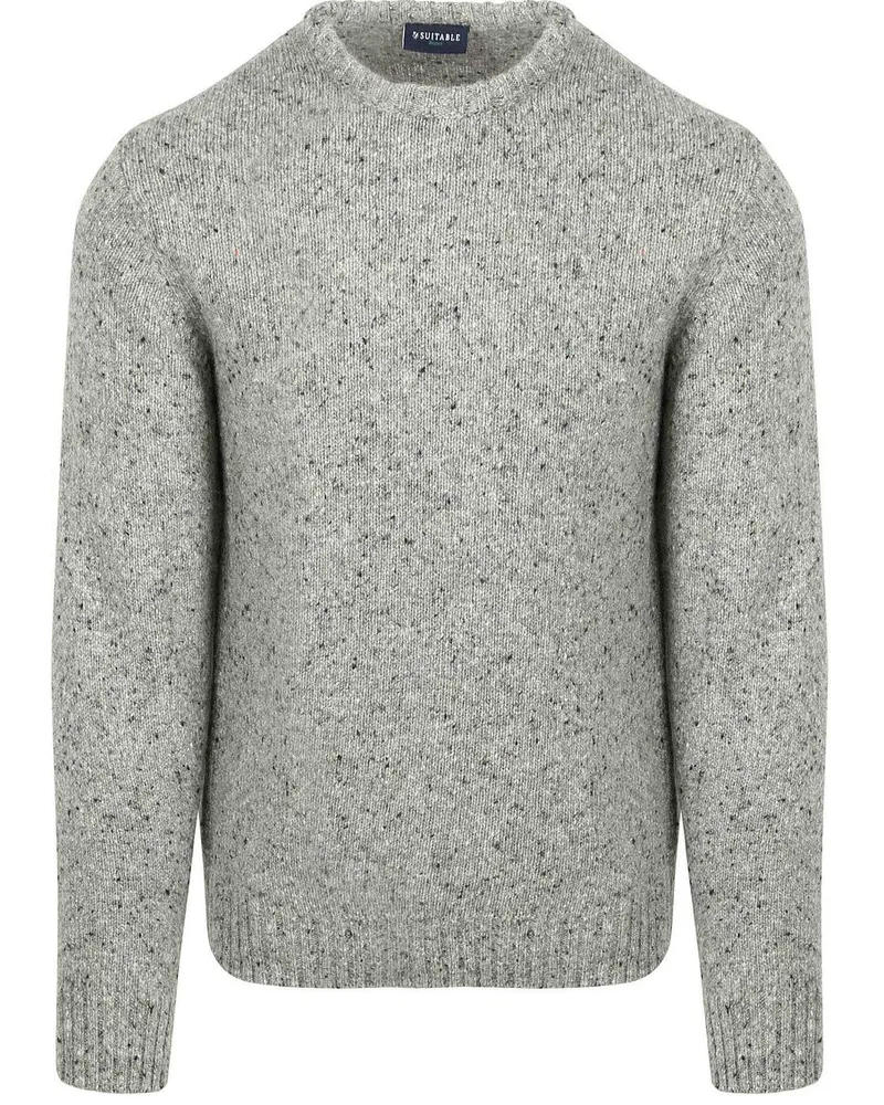 Suitable Pullover Donnegal Tweed Eco Wool Grau Grau