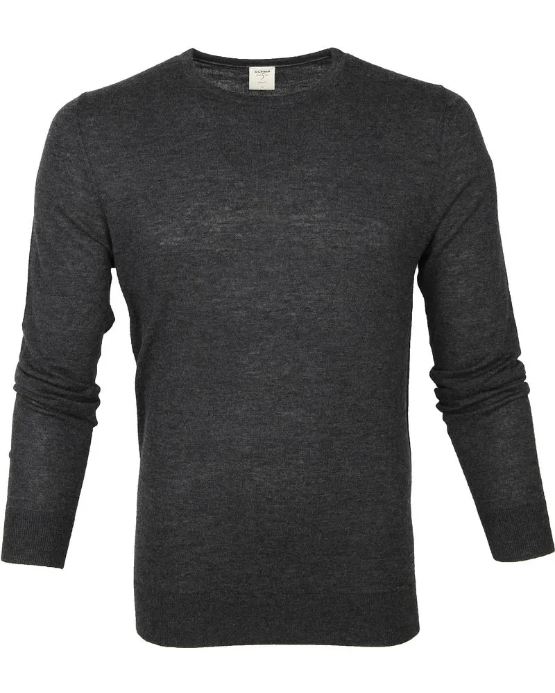 Olymp Pullover Lvl 5 Dunkelgrau Grau