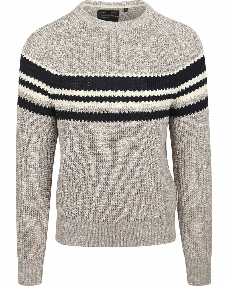 Marc O'Polo Pullover Grau Melange Grau