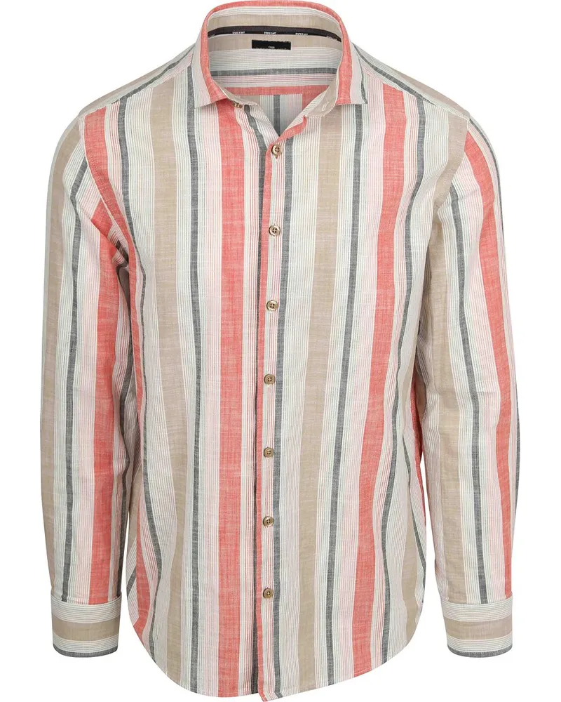State of Art Hemd Gestreift Rot Multicolour