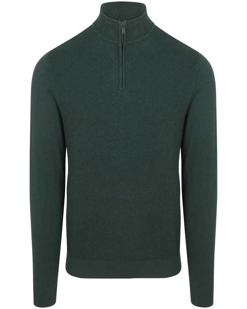 McGregor Half Zip Pullover Merinowolle Pine Grün Dunkelgrün