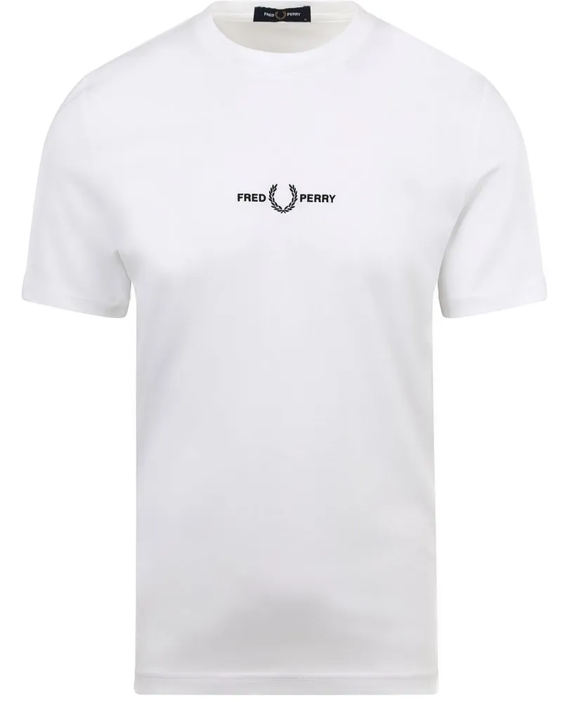 Fred Perry T-Shirt M4580 Weiß Weiß