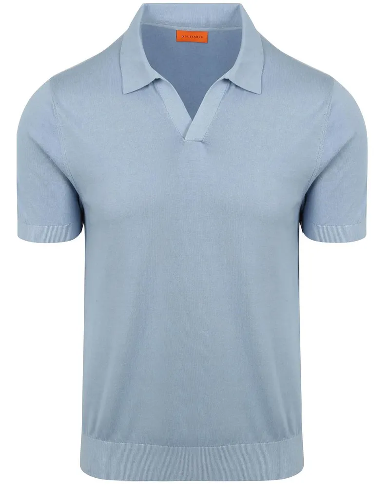 Suitable Poloshirt Riva Compact Steel Blue Hellblau