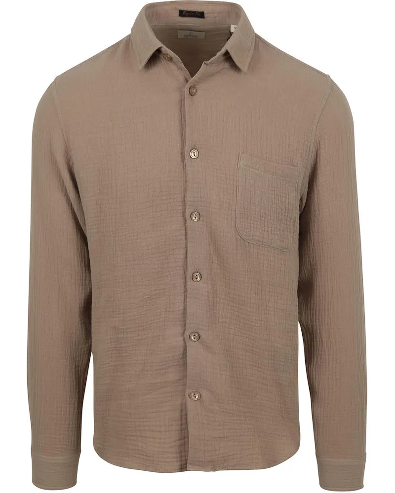 DSTREZZED Hemd Axton Taupe Taupe