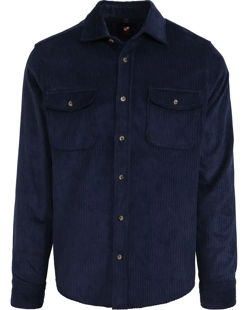 Suitable Überhemd Corduroy Navy Dunkelblau